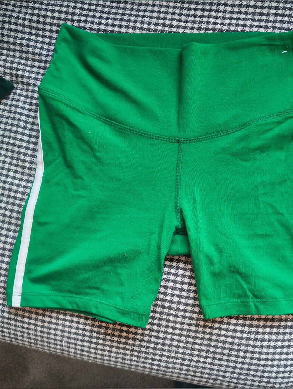 Old Navy Green Athletic Shorts with White Trim